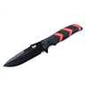 Black HK Fray Fixed Blade Clip Point with Black/Red grip