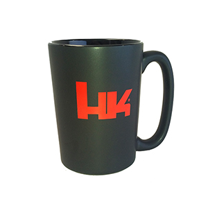 HK Matte Coffee Cup, Blk/Red