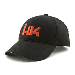 HK Black Hat with Red Logo