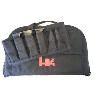 HK Large Pistol Bag With 6 Magazine Pouch, BLK