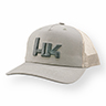 HK 5 Panel Black Logo Hat